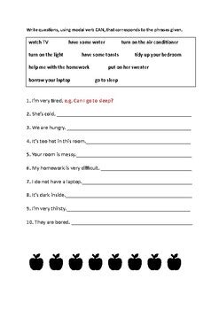 Can Question Form Worksheet 的图像结果