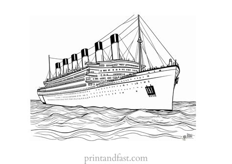 Titanic Coloring Pages