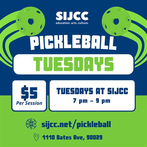 Pickleball Tuesdays — SIJCC