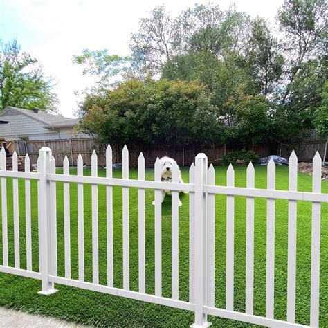 Amazon.com : E&K 36"H x 84"W Vinyl White Picket Fence Panels Decorative ...