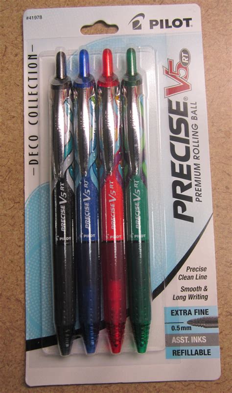 [Pen/Pencil Review] Pilot Precise V5 RT Deco Collection – Rhonda Eudaly