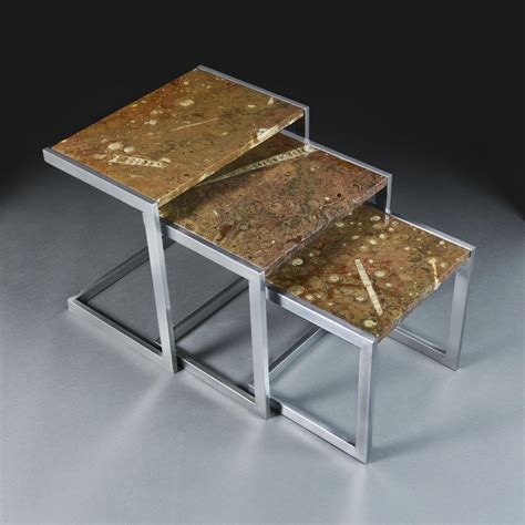 An Unusual Nest of Fossil Top Tables | BADA