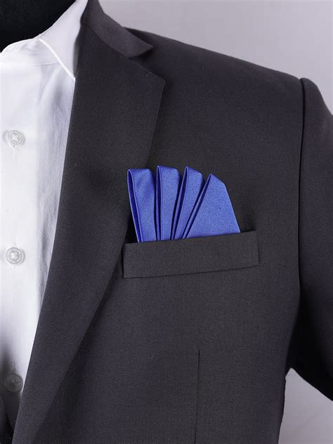Royal Blue Pre-Folded Pocket Square