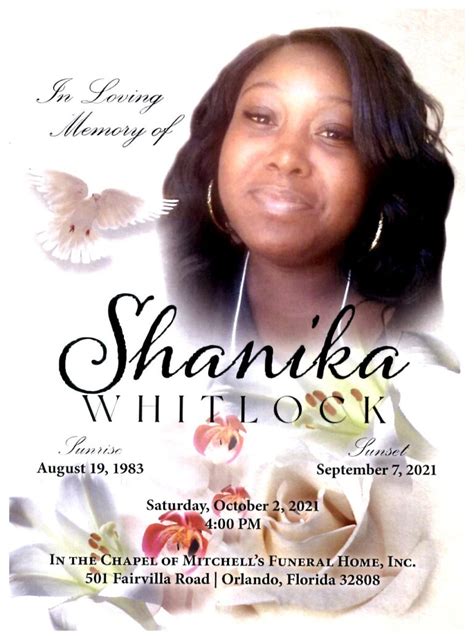 Shamika Whitlock - Mitchell's Funeral Home