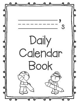 Daily Calendar Booklet by Kendyl Carleton | TPT