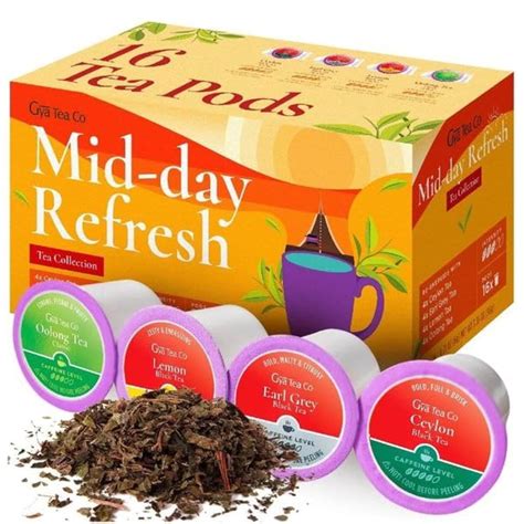 Amazon.com : Gya Tea Co Mid-Day Refresh Tea Pods Variety Pack - 4 ...