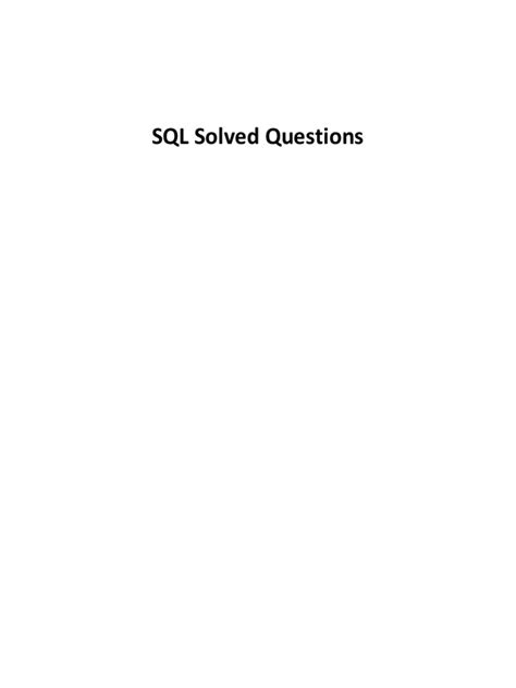 Advanced SQL Questions with Solution 的图像结果