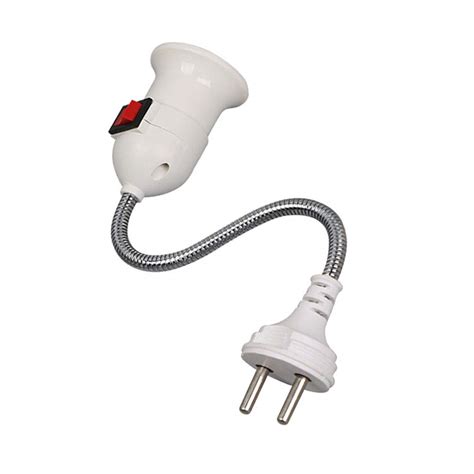 Buy HASTHIP® Plug In Lamp Holder with On/Off Switch E27 Extension ...
