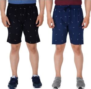 Guide Printed Men Dark Blue, Blue Bermuda Shorts - Buy Guide Printed ...