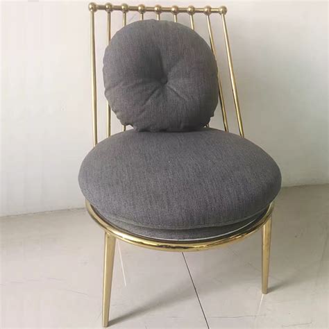 现代简约不锈钢休闲椅高档布艺椅子餐椅咖啡椅酒店样板房家具定制-淘宝网 | Furniture, Home decor, Chair