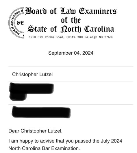 Very happy to learn I’ve passed the Universal Bar Exam with a score ...