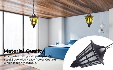 Buy WHITERAY Traditional Black mild Steel Indoor/Outdoor Hanging ...