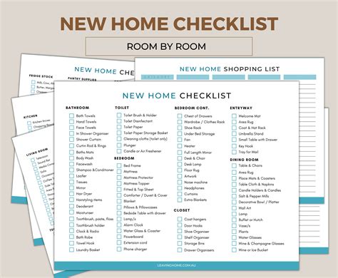 Buying For New House Checklist
