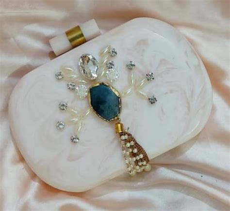 NEW DESIGNER RESIN CLUTCH BAG FOR WOMEN – www.soosi.co.in