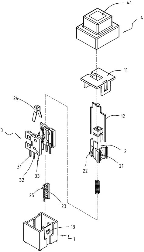 按压式自锁结构图解,按压式自锁结构,按压式弹簧自锁结构_大山谷图库