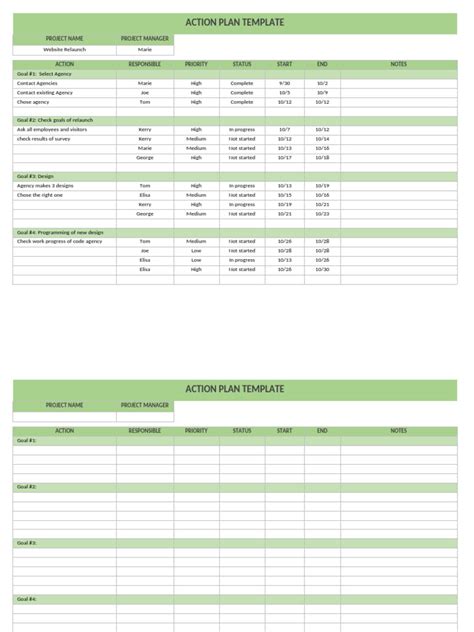Action Plan Format 的图像结果