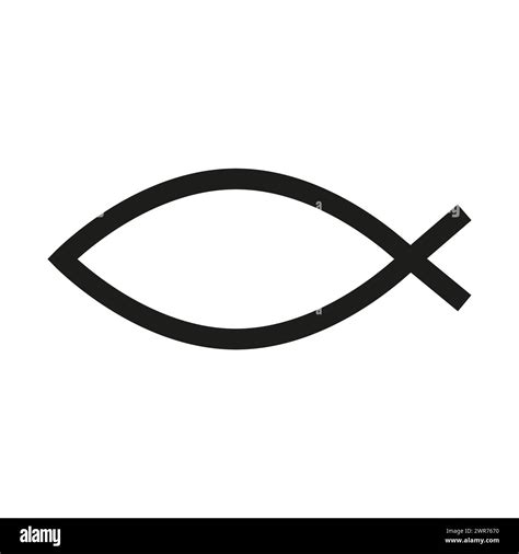 Christian Fish or Ichthys Symbol. Vector illustration. EPS 10 Stock ...