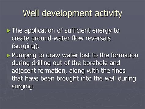 Image result for Monitoring Well Development