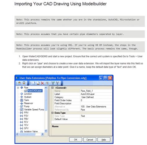 WaterCAD Tutorial From GIS Data 的图像结果