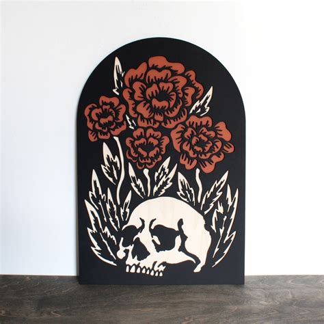 Black Rectangular Flowers Themed Wall Decor – Printkarr