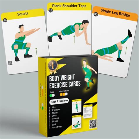 Weight Loss Exercise Cards for Men and Women | Fitness Guide for ...