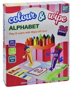 GANNI Color & Wipe Alphabet | 24 Reusable Cards | Preschool Coloring ...