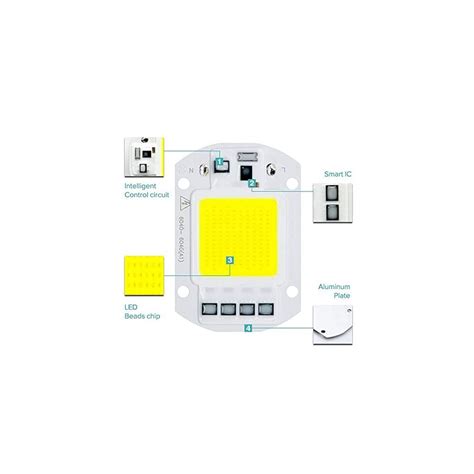 Buy AGIPS Wide Voltage Lights DIY LED Beads Lamp LED COB Chip Diode AC ...