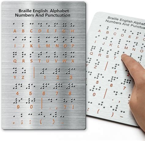 Amazon.com: Braille Alphabet Board - Learn Braille for Beginners ...