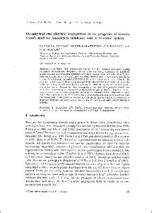 Monohybrid and dihybrid segregations in the progenies of tobacco ...