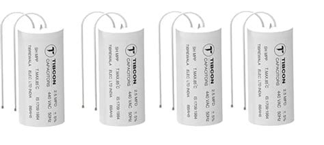 M&M HARIS 2.5 MFD 440V Tibcon Capacitor for Ceiling Fan & Mini Cooler ...