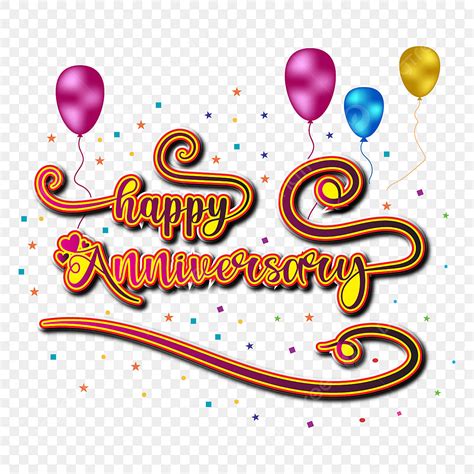 Happy Anniversary Clipart Transparent Background, Happy Anniversary ...