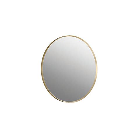 Kohler-Essential 712mm Round Mirror - Brushed Gold — Saini World