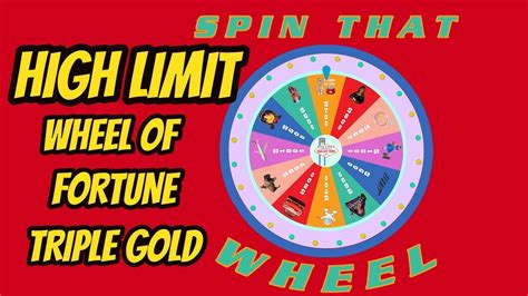 Gold Spin Wheel Of Fortune