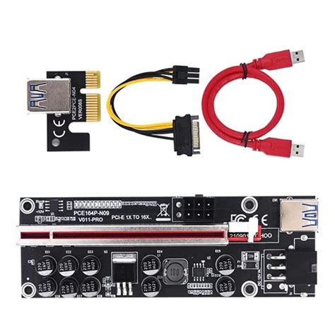 Amazon.in: Buy Dhruvga PCIE Riser Express Cable 16X, (Dual-6pin / MOLEX ...