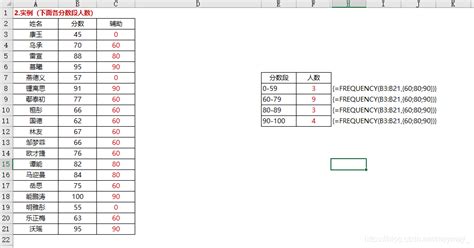 如何用Excel统计出各科指定分数段的人数？(亲测)_excel中怎么计算各科及格人数-CSDN博客