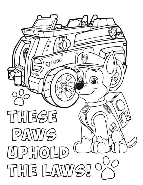 Paw Patrol Coloring Print Outs Coloring Pages