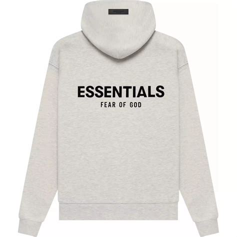 Fear Of God Essentials Hoodie Light Oatmeal SS22