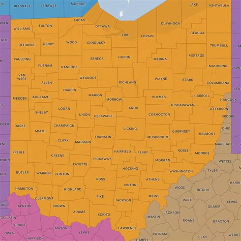 Ohio County Boundary Map Ohio Redistricting Commission Unanimously