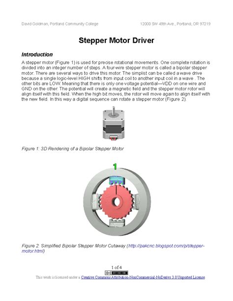 EETD 2-3: Stepper Motor Driver Introduction and Procedures - Studocu