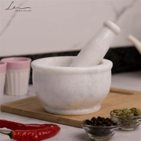 Marble Mortar Pestle Set – Le Home Decor Studio