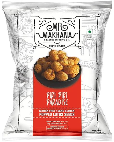 MR Makhana Peri Peri Flavored Makhana | Super Snack | Roasted | 2.65oz ...