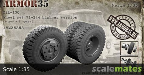 ZiL-130 Wheel set VI-244, highway version, Armor35 ARM35353 (2019)