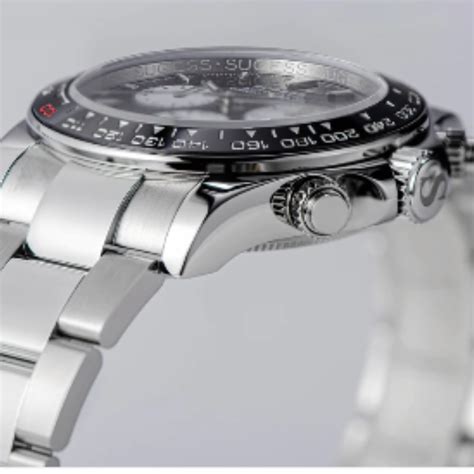 Sugess Automatic Chronograph 418-2 Black Dial Ceramic Bezel Profession ...