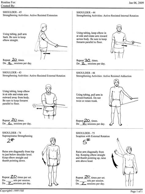 Shoulder Rehab Exercises Pdf