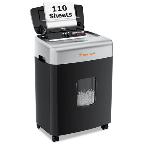 Buy Bonsaii Office Paper Shredder, 110-Sheet Autofeed Heavy Duty Paper ...