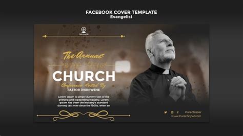 Realistic evangelist design template | Free PSD