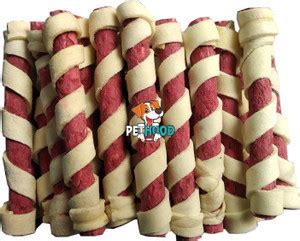 PET HOOD Dog Chew Mutton Sticks - 2 Kg, Spiral Munchy Sticks Dogs, Dog ...