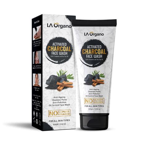 Activated Charcoal Face Wash, 100 g – LA Organo