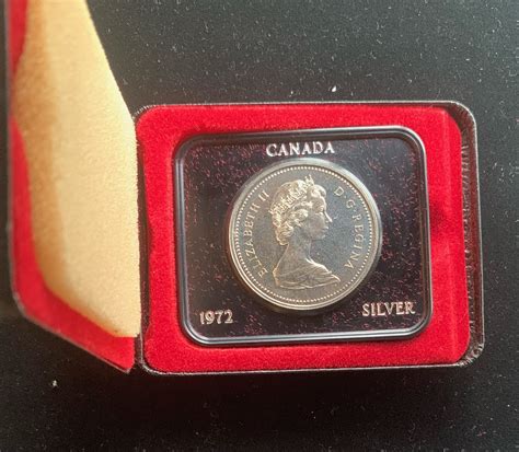 1972 CANADIAN SILVER PROOF $1 DOLLAR COIN IN CASE | Property Room