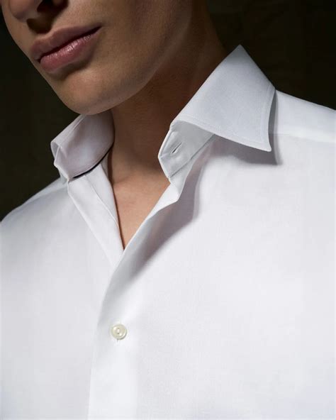 Men's White Dress Shirts - White Suit Shirts - Eton